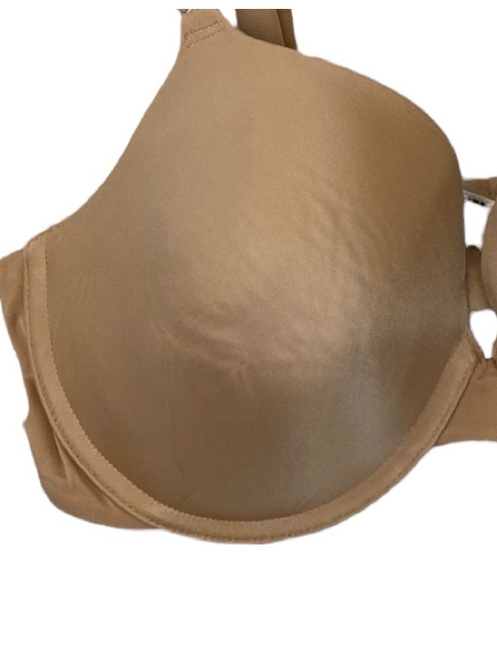 Lilyette by Maidenform 40D Nude Full Coverage Underwire T-Shirt Bra Beige Tan - Picture 5 of 11